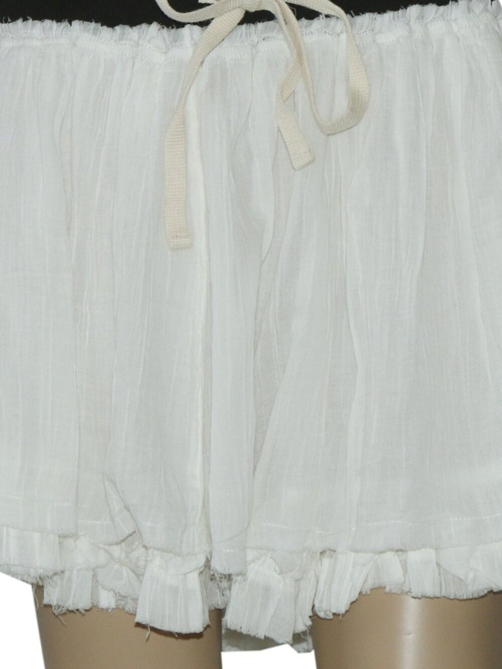 Free People Free-Est Pretty Please Mini Skirt White Drawstring XL - Picture 4 of 6